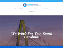 Tablet Screenshot of libertydoctors.com